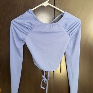 Bo+Tee Lavender Long Sleeve Women's Top